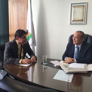 Ações da filial foram apresentada para o vice-presidente de Formação Política, Eliseu Padilha.
